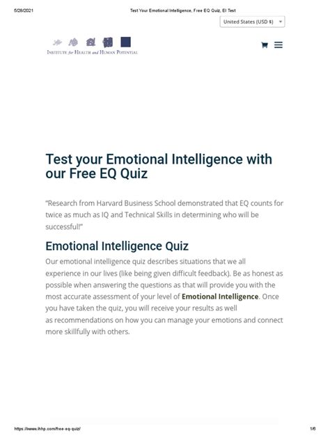 emotional intelligence test free with results|Test Your Emotional Intelligence, Free EQ Quiz, EI Test.